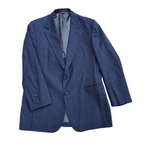 VTG Cricketeer Blazer Jacket Sport Coat Academia Church Office Gray Stripe 42R?